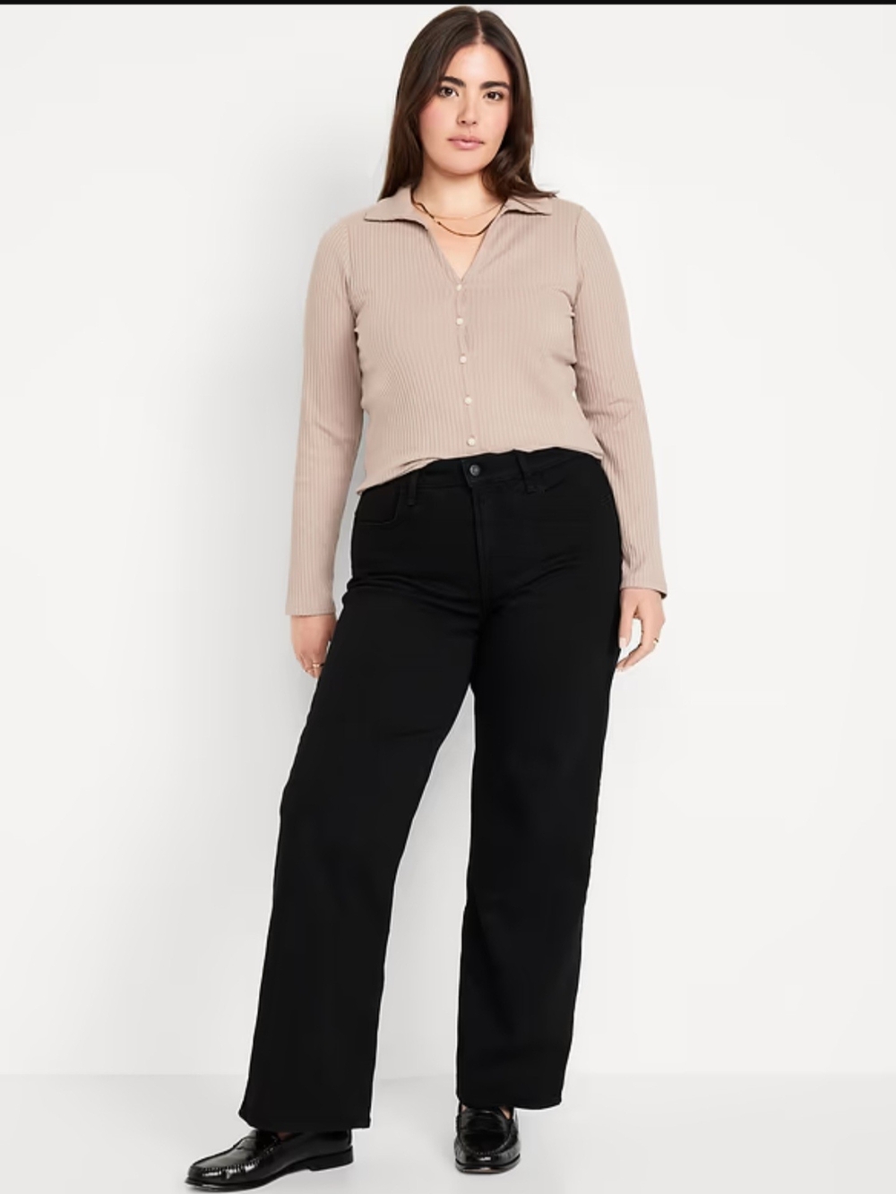NWT Black Wide Leg Jeans- Old Navy Size 8
